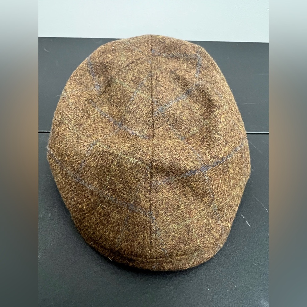 Vintage Men’s Heritage Traditions Wool Blend Brown Flat Cap One Size Fits All